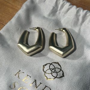 Kendra Scott Kaia Hoop Earrings Gold